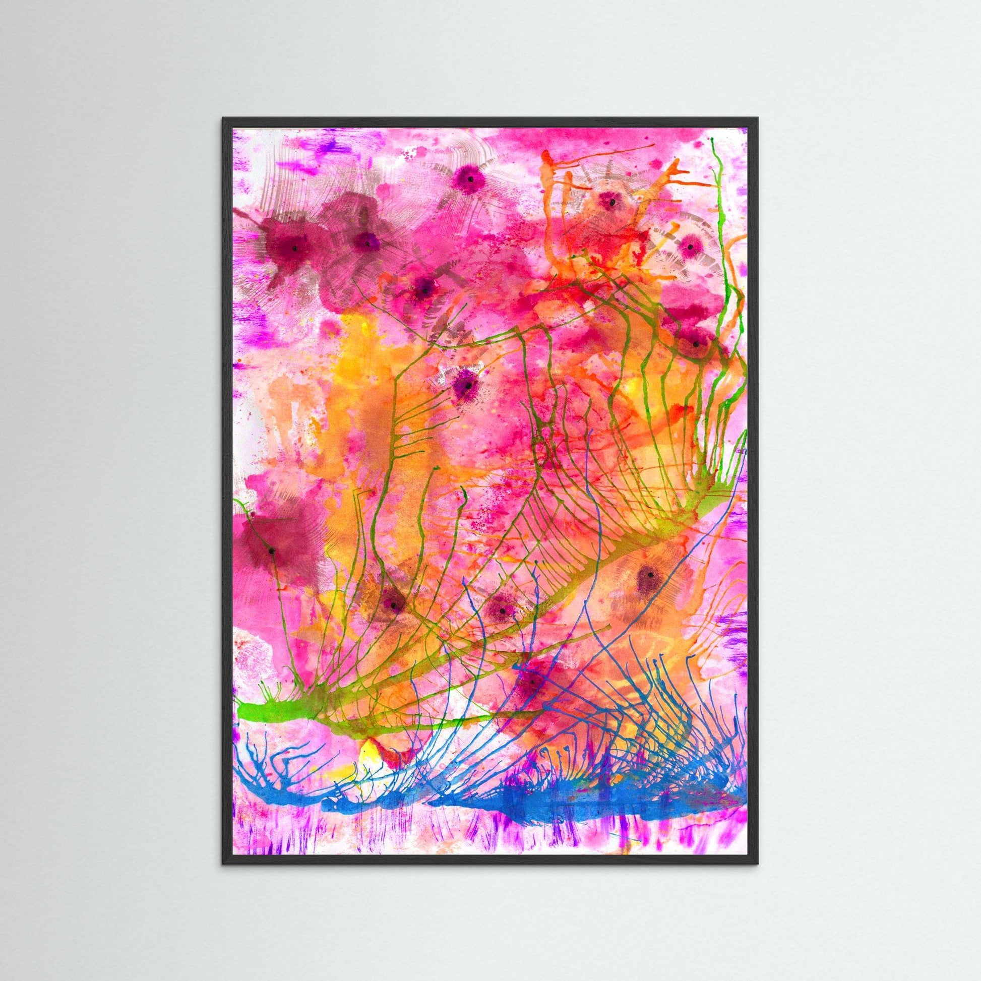 Flower Garden of Light:  A Calm Meditation, Framed.