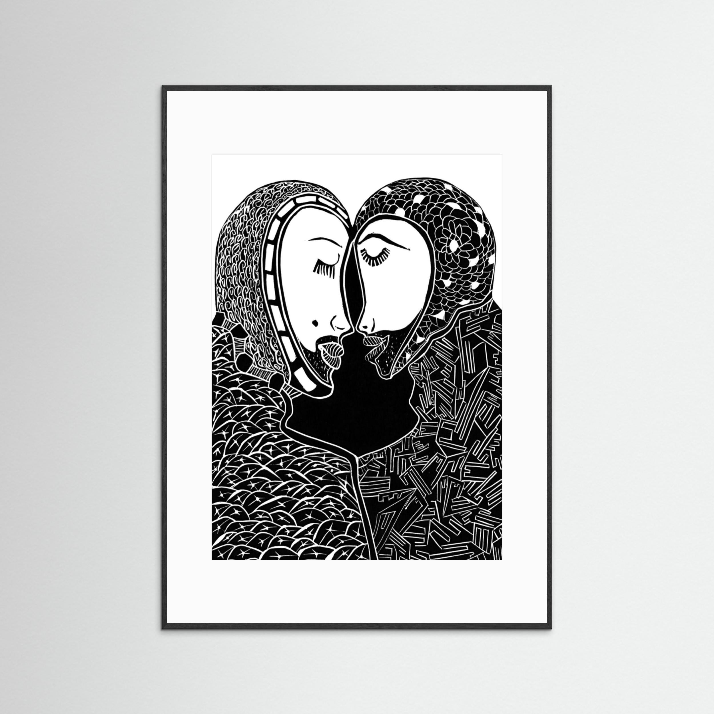 Two Heads Touching - Secret Loves, Secret Whispers.