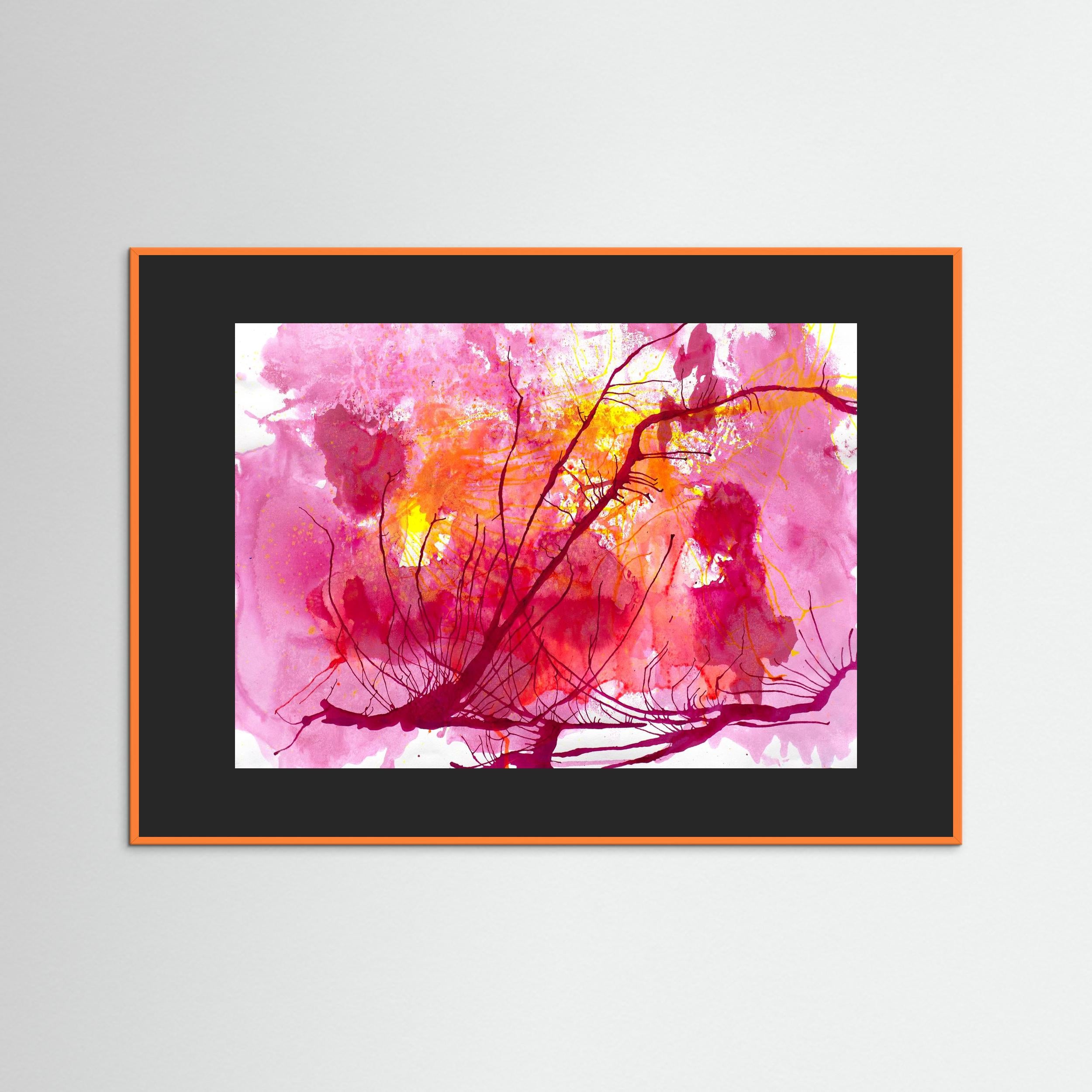 Wildflower Sky - A burst of floral energy in vivid pinks.