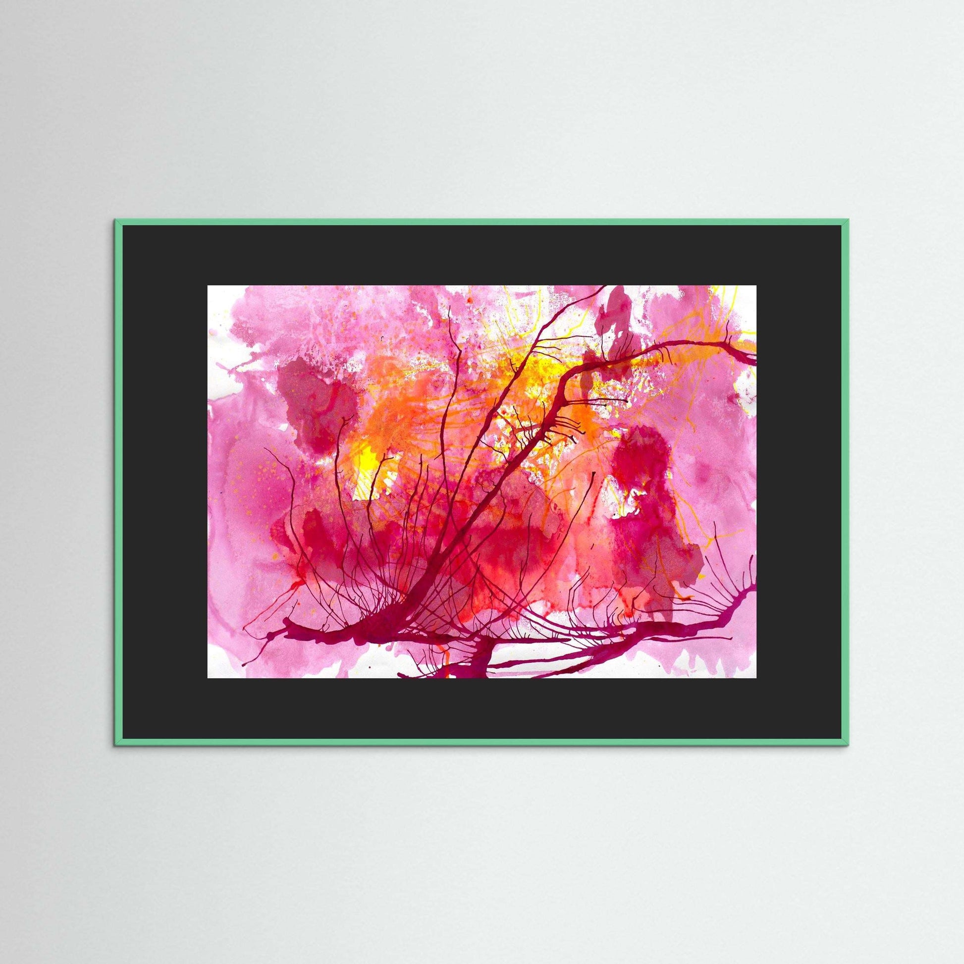 Wildflower Sky - A burst of floral energy in vivid pinks.