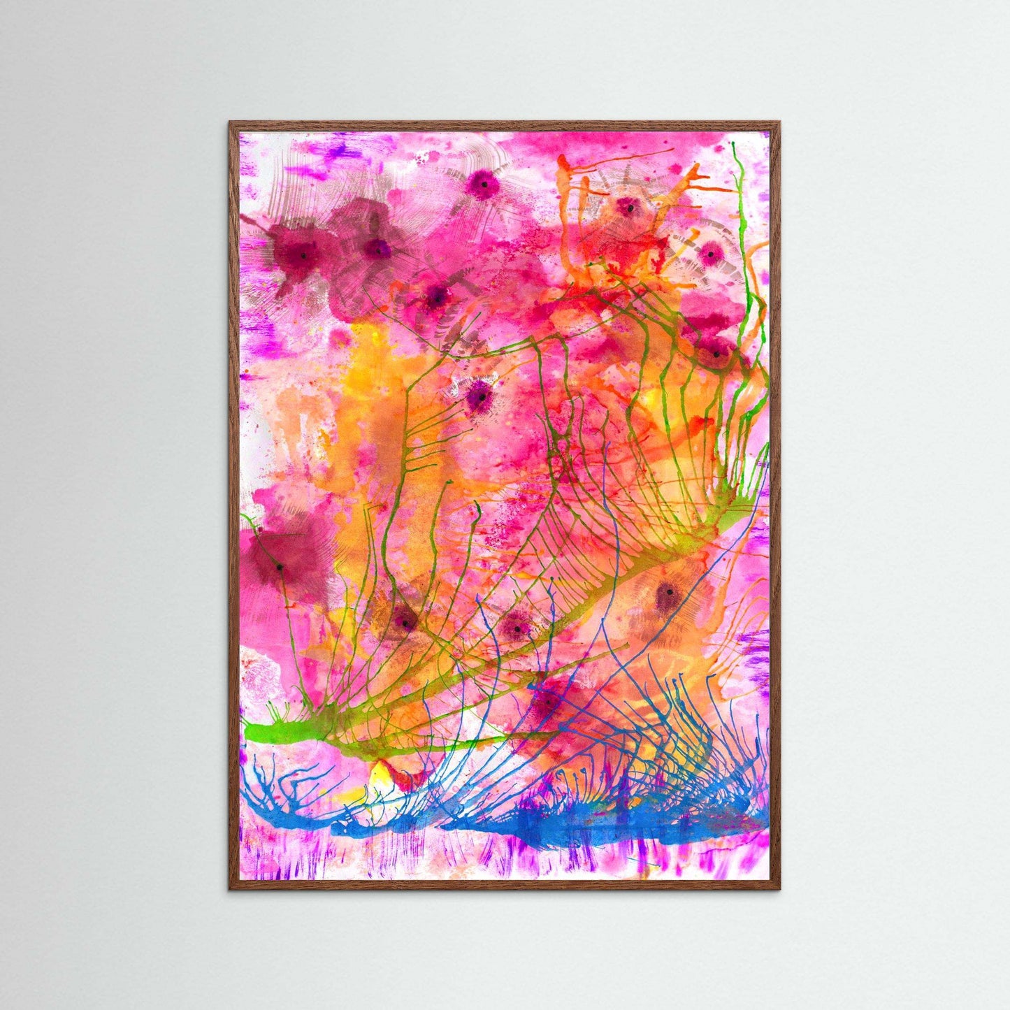 Flower Garden of Light:  A Calm Meditation, Framed.