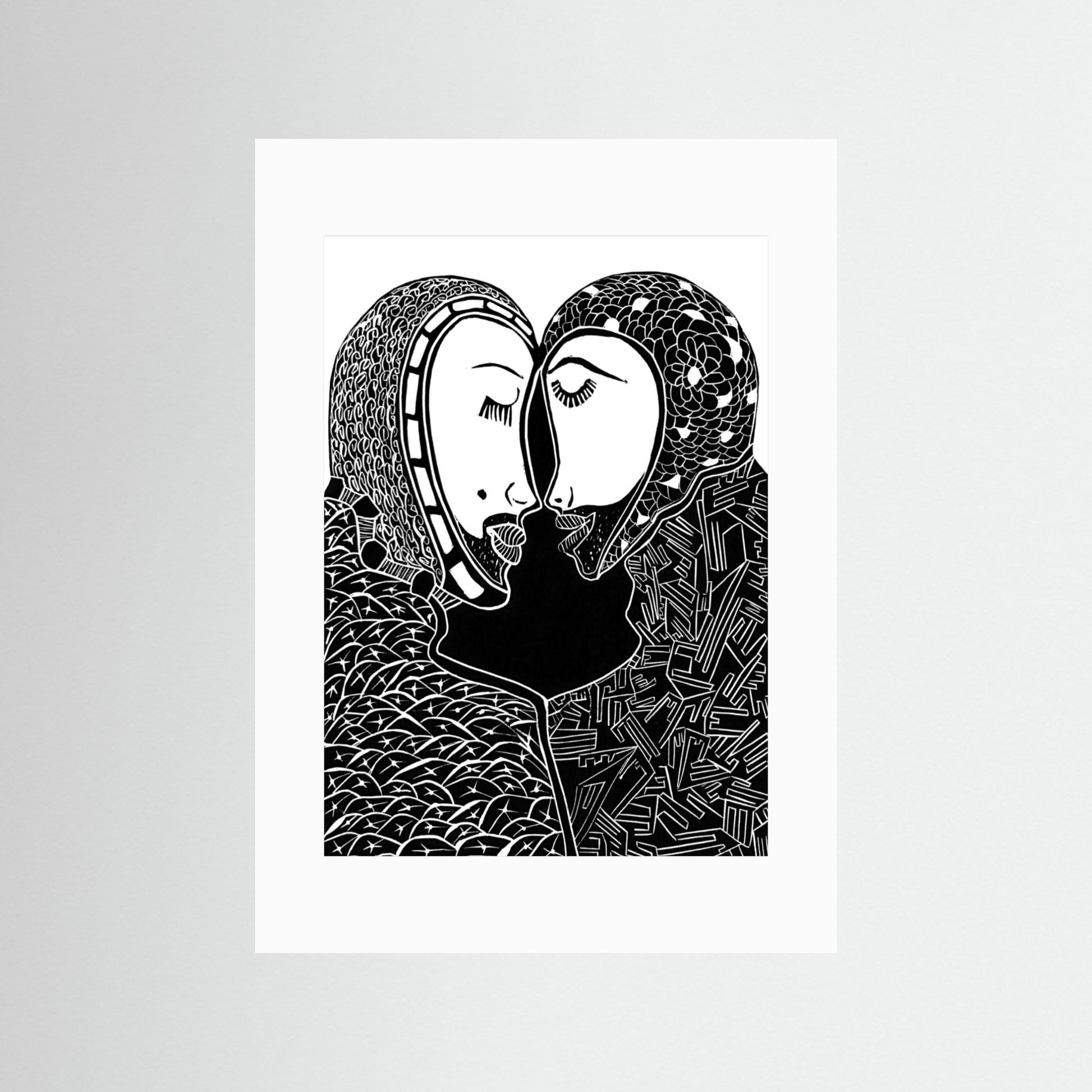 Two Heads Touching - Secret Loves, Secret Whispers.