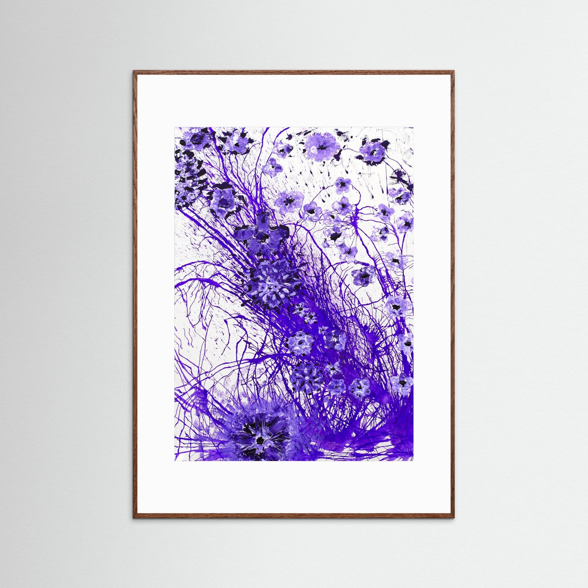 Harmonic Purple Flowers - An invitation to stay awhile and look closer.