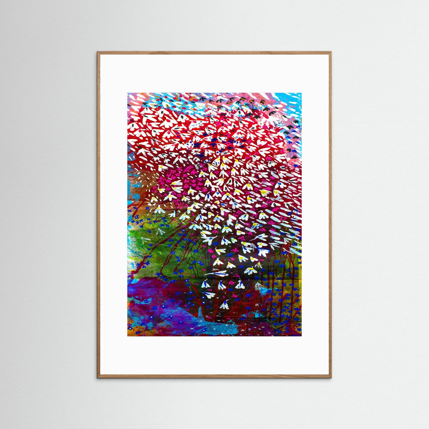 Break of Day in the Garden - Morning Light bursts through a sea of blossoms