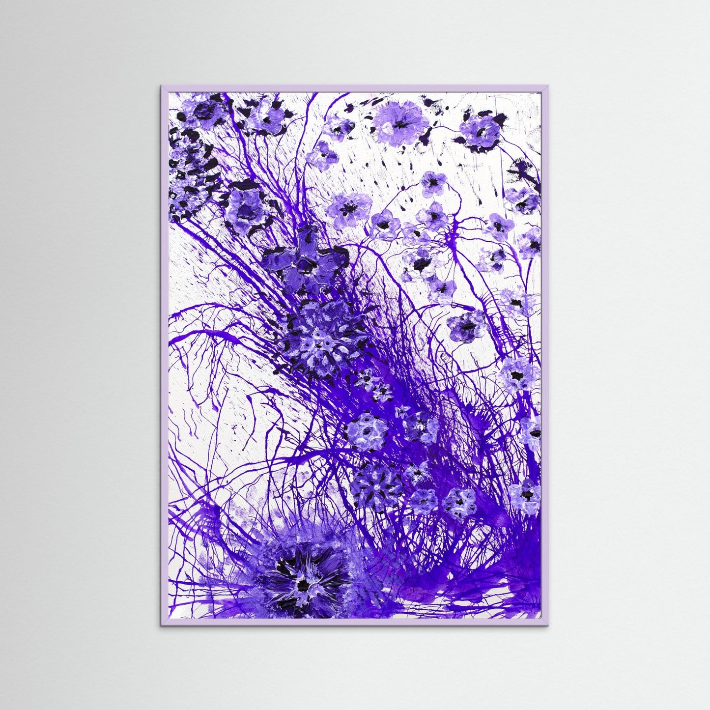 Harmonic Purple Flowers - An invitation to stay awhile and look closer.