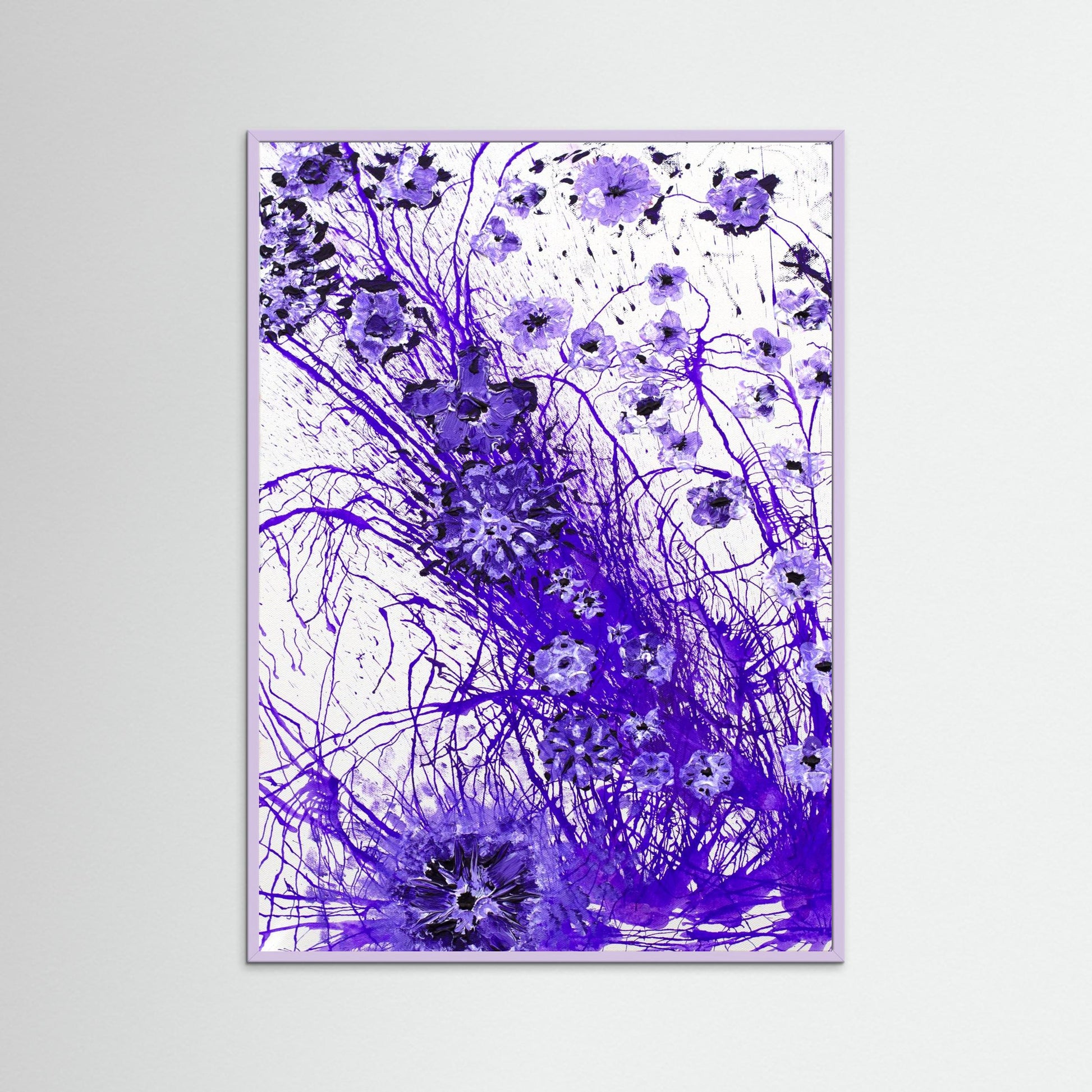 Harmonic Purple Flowers - An invitation to stay awhile and look closer.