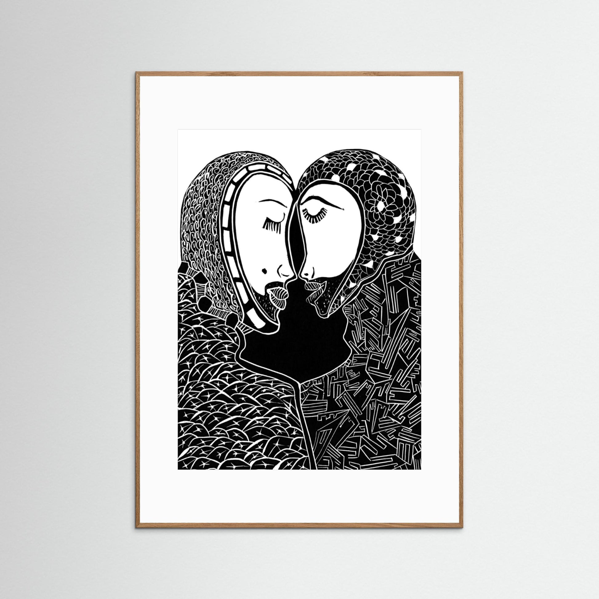 Two Heads Touching - Secret Loves, Secret Whispers.