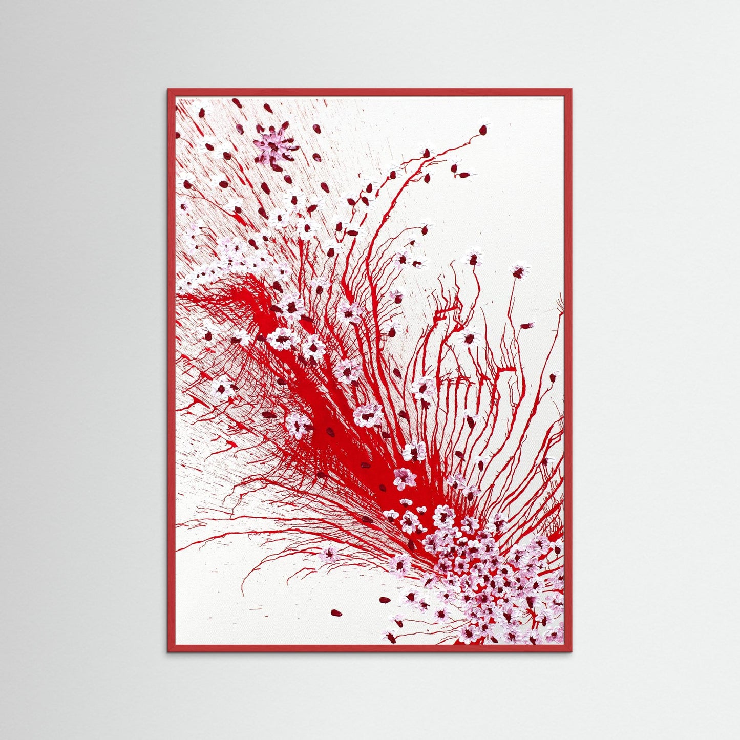 Flower Dance In Bloom - Petals drifting through air.