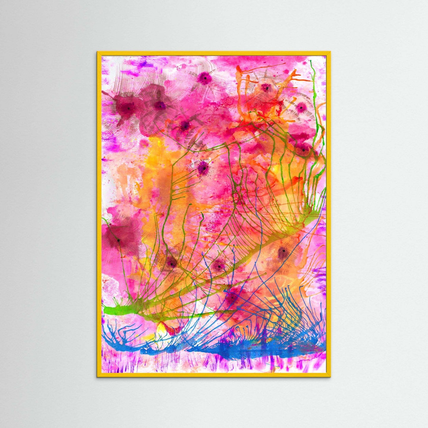 Flower Garden of Light:  A Calm Meditation, Framed.