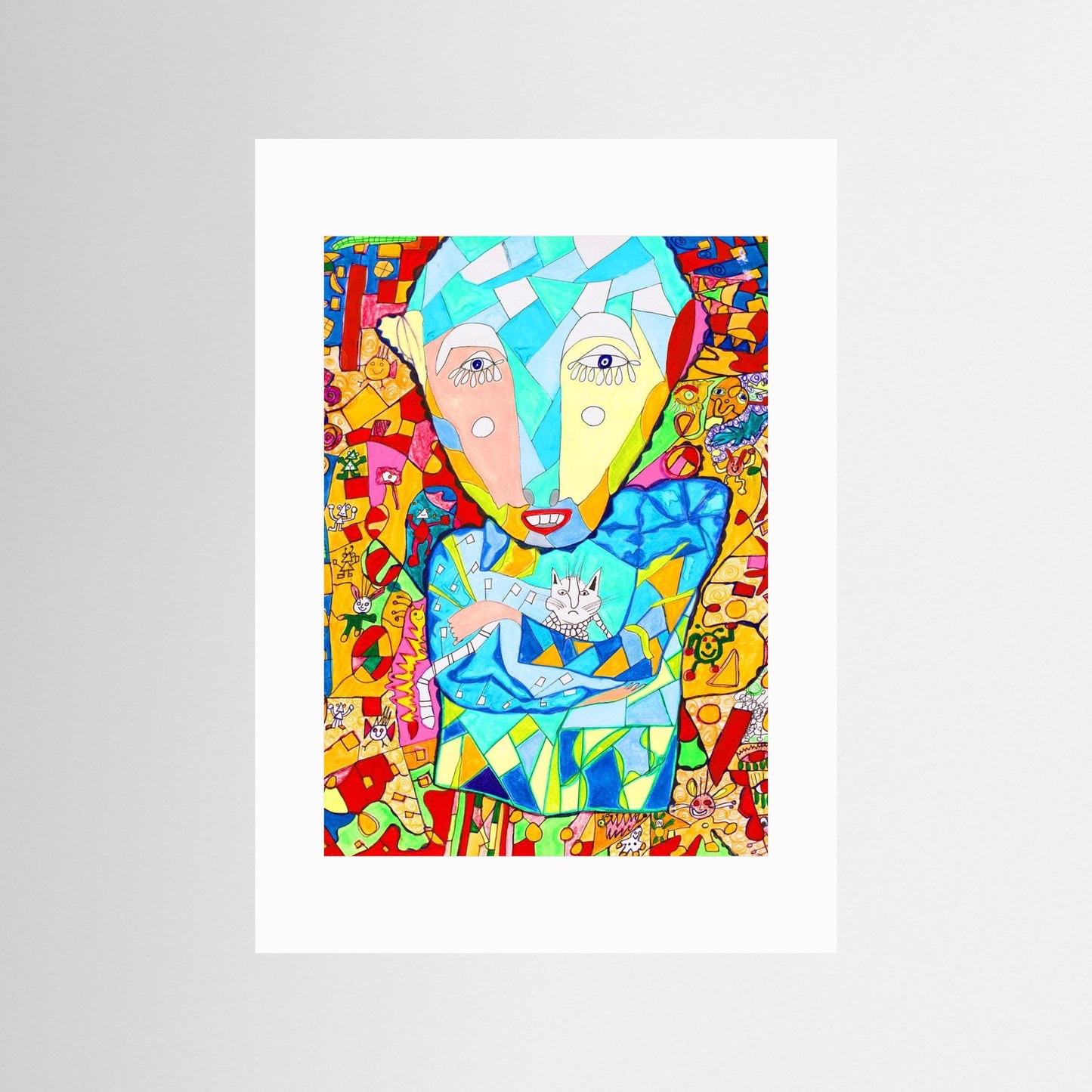 Man with Cat.