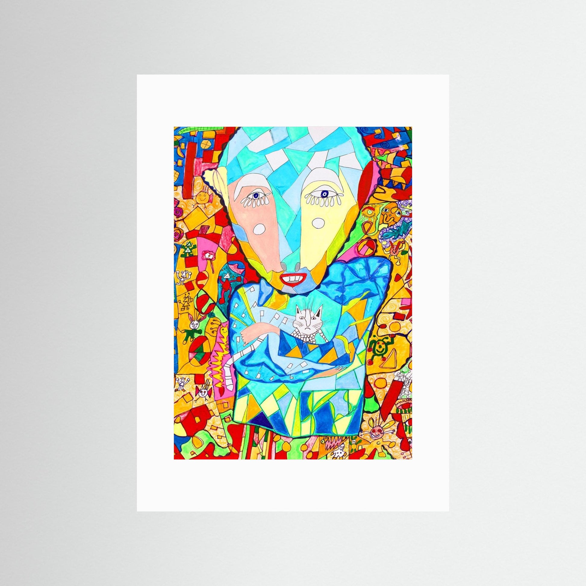 Man with Cat.