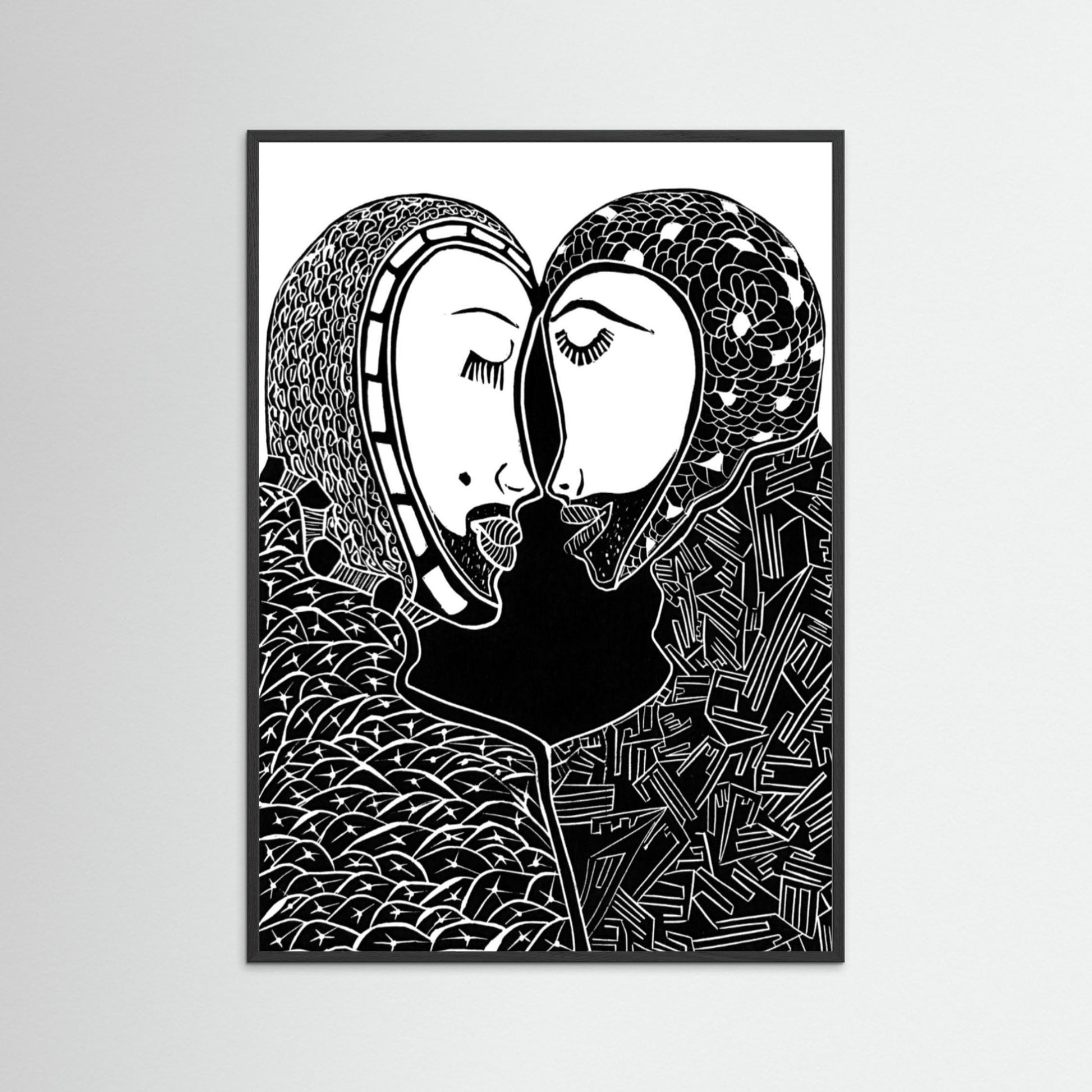 Two Heads Touching - Secret Loves, Secret Whispers.