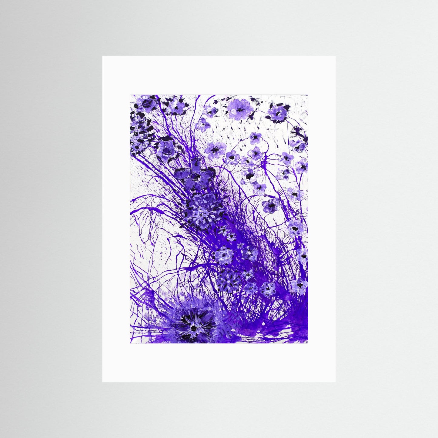 Harmonic Purple Flowers - An invitation to stay awhile and look closer.