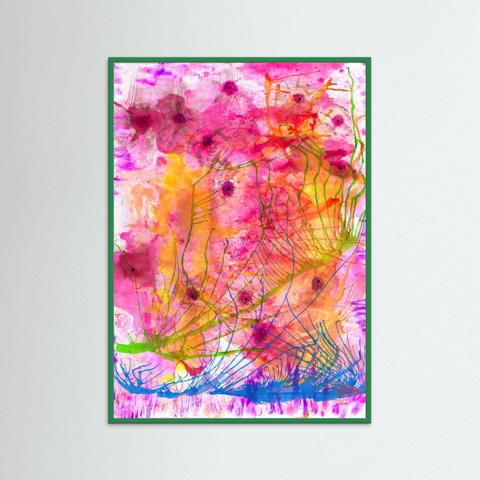 Flower Garden of Light:  A Calm Meditation, Framed.