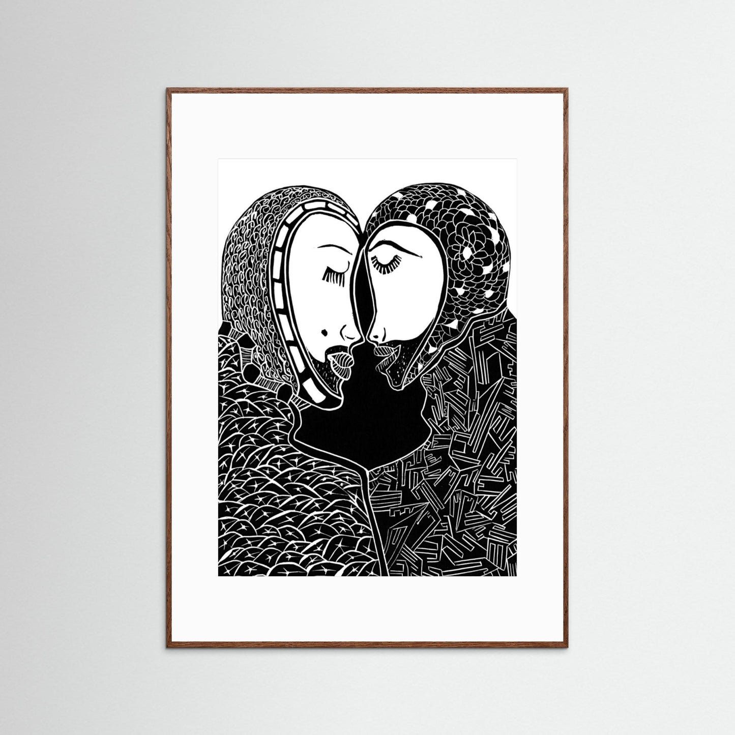 Two Heads Touching - Secret Loves, Secret Whispers.