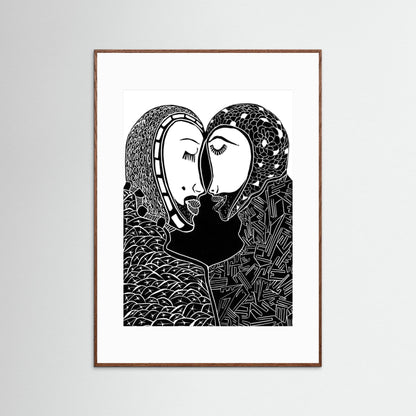 Two Heads Touching - Secret Loves, Secret Whispers.