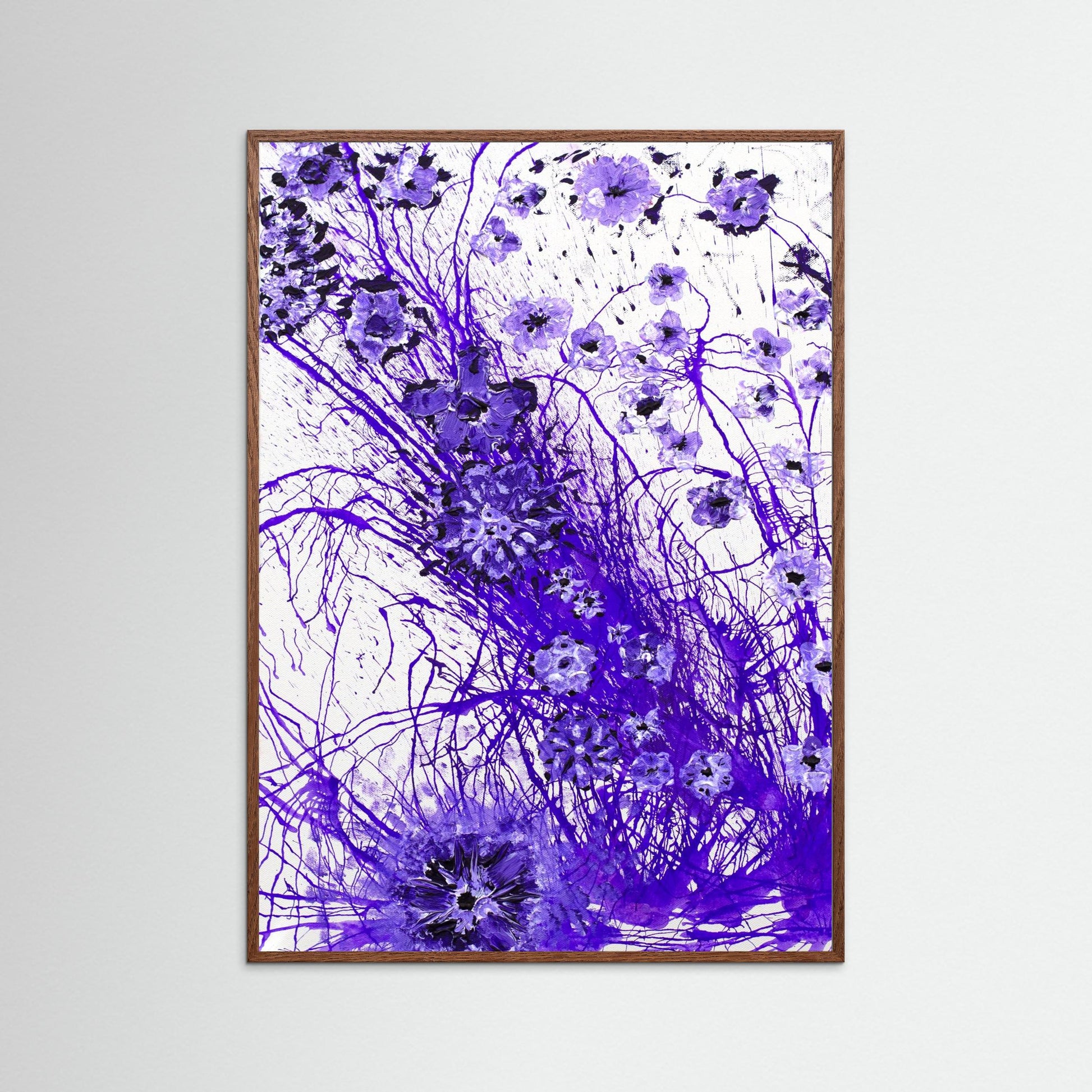 Harmonic Purple Flowers - An invitation to stay awhile and look closer.