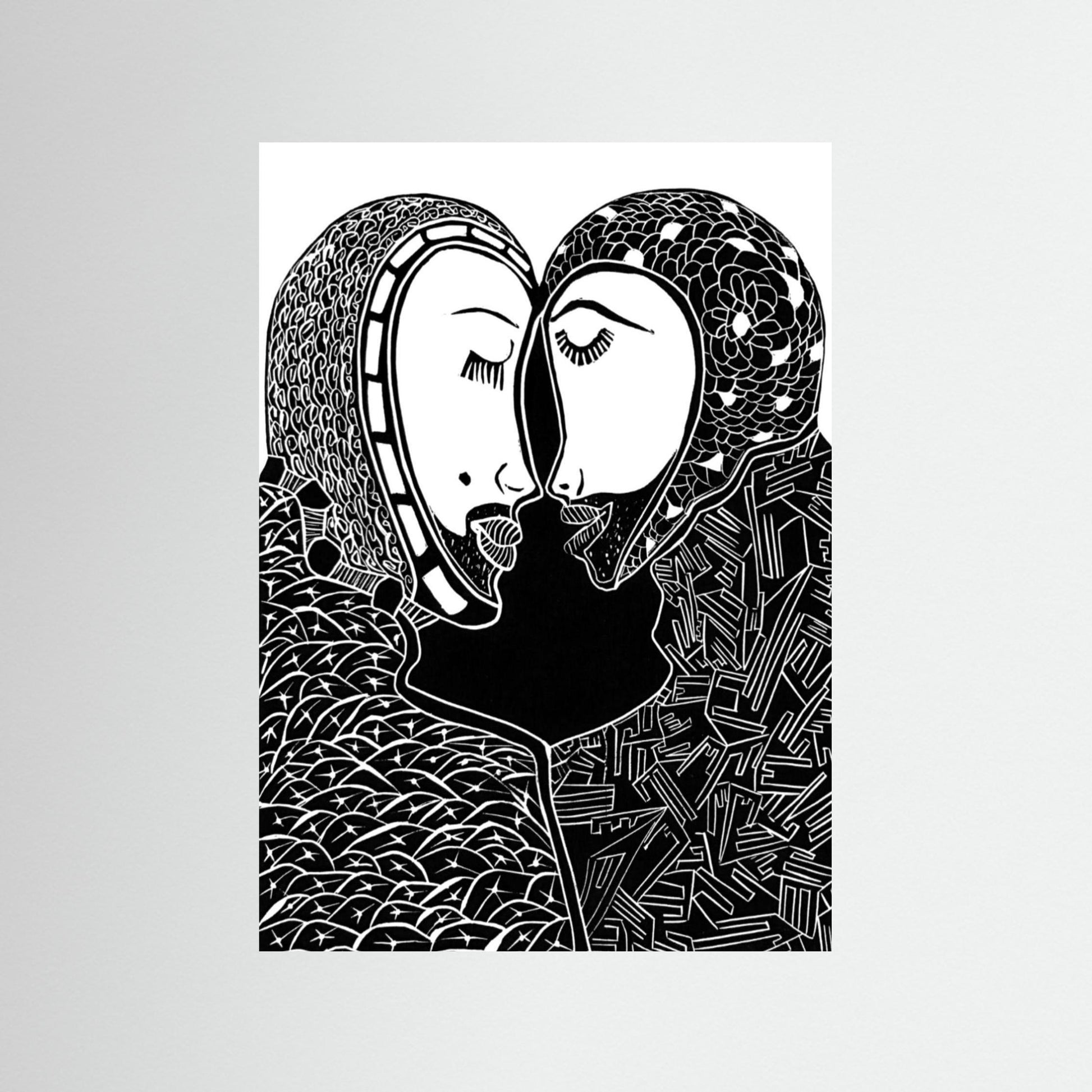 Two Heads Touching - Secret Loves, Secret Whispers.