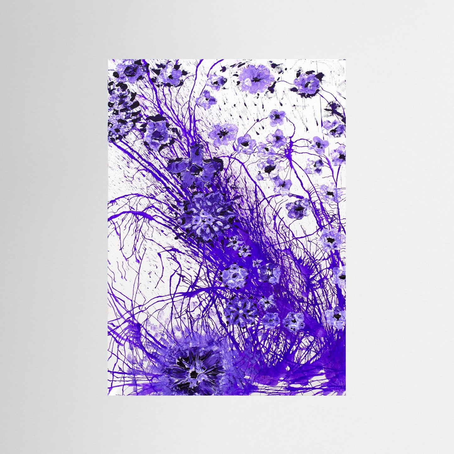 Harmonic Purple Flowers - An invitation to stay awhile and look closer.