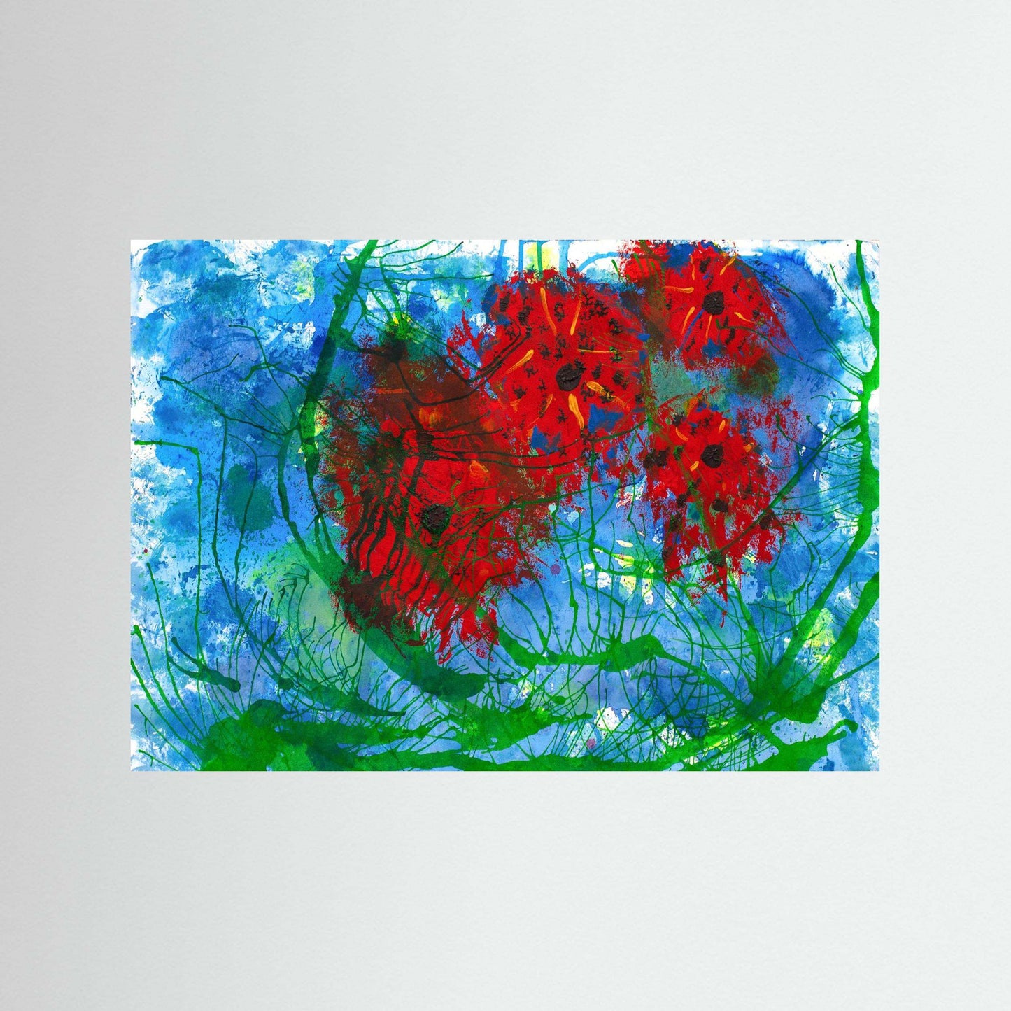 Dancing Poppies - A lively dance of red poppies.