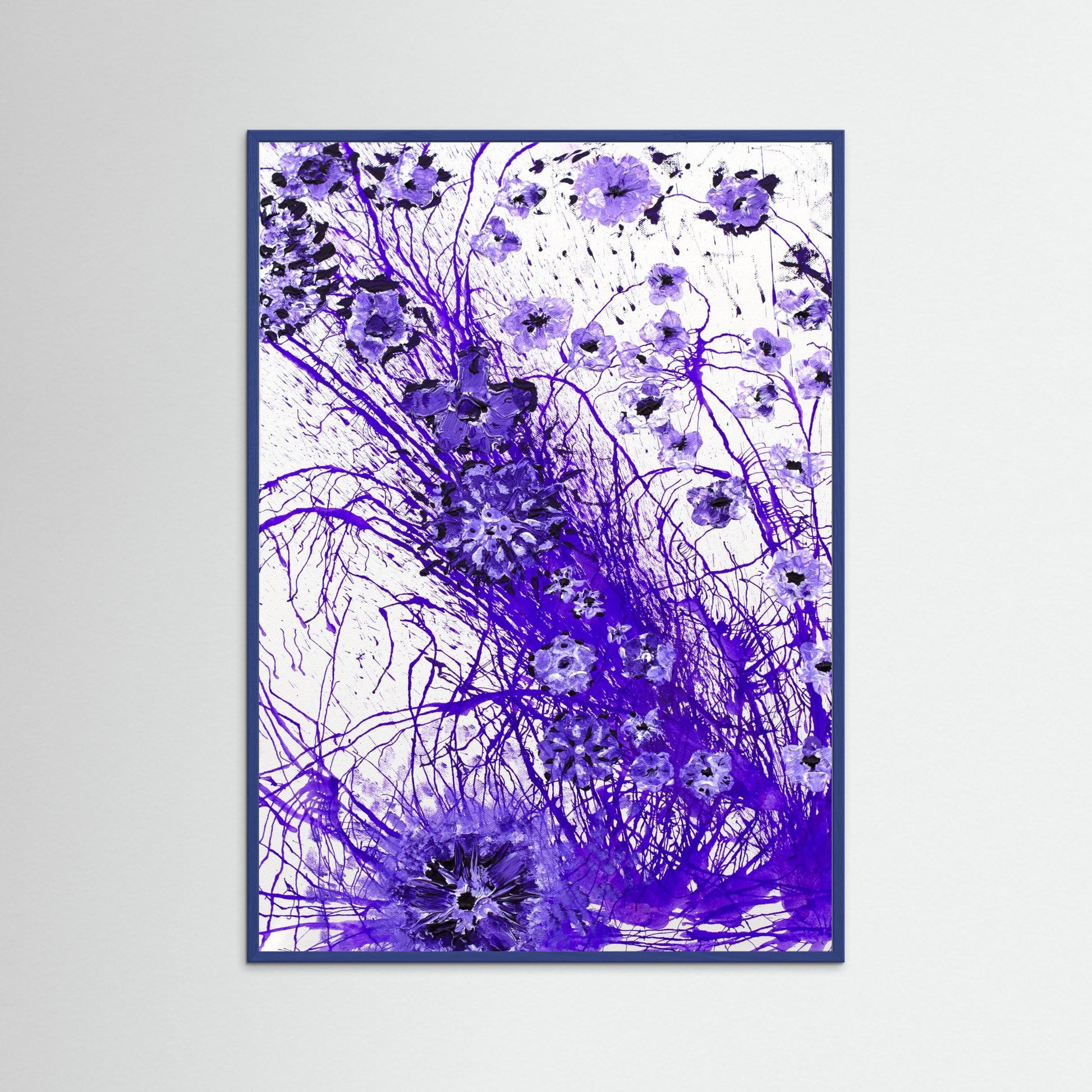 Harmonic Purple Flowers - An invitation to stay awhile and look closer.